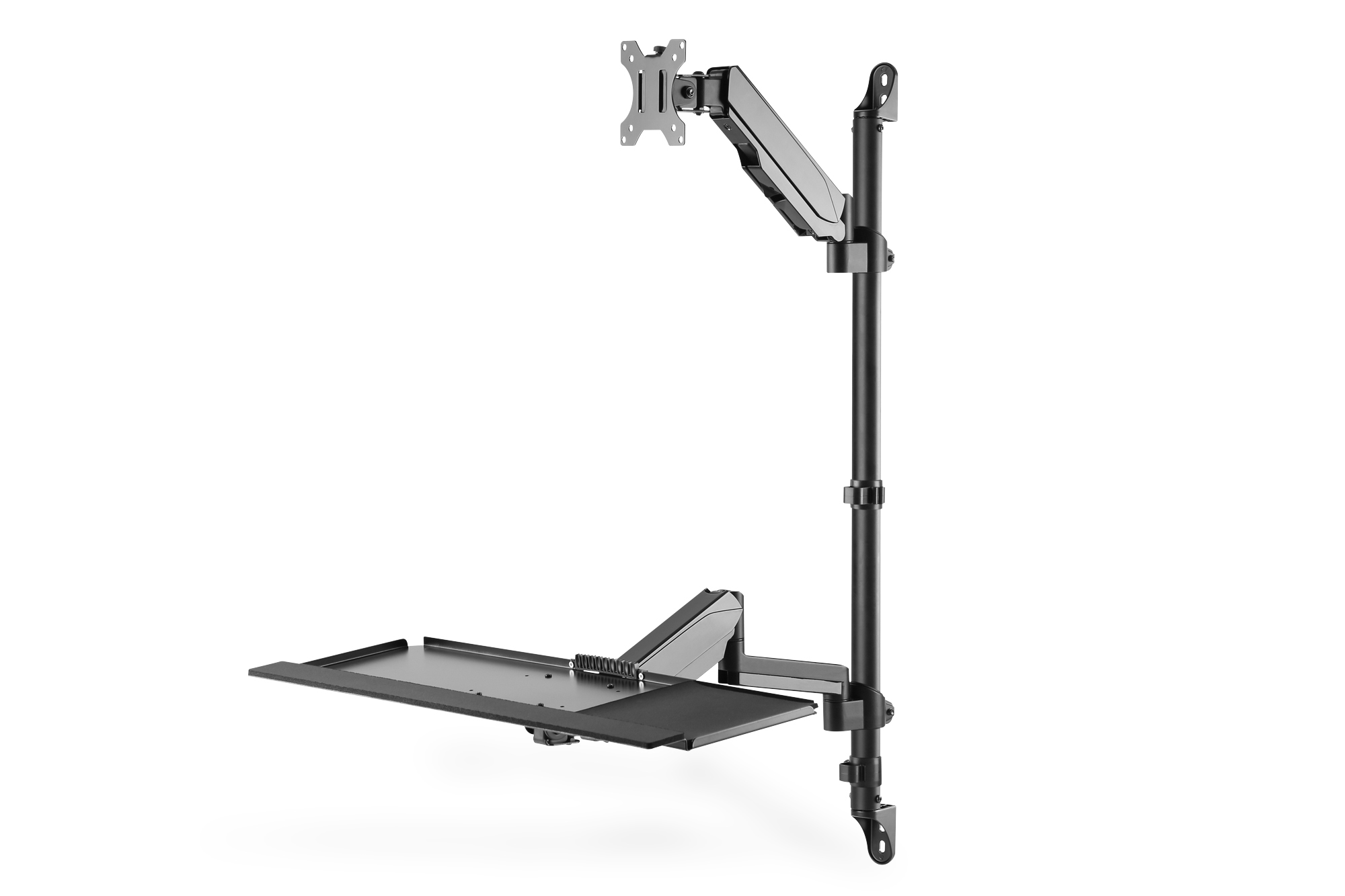 Image of Digitus Flexible wall-mounted Stand/Sit workstation, single monitor