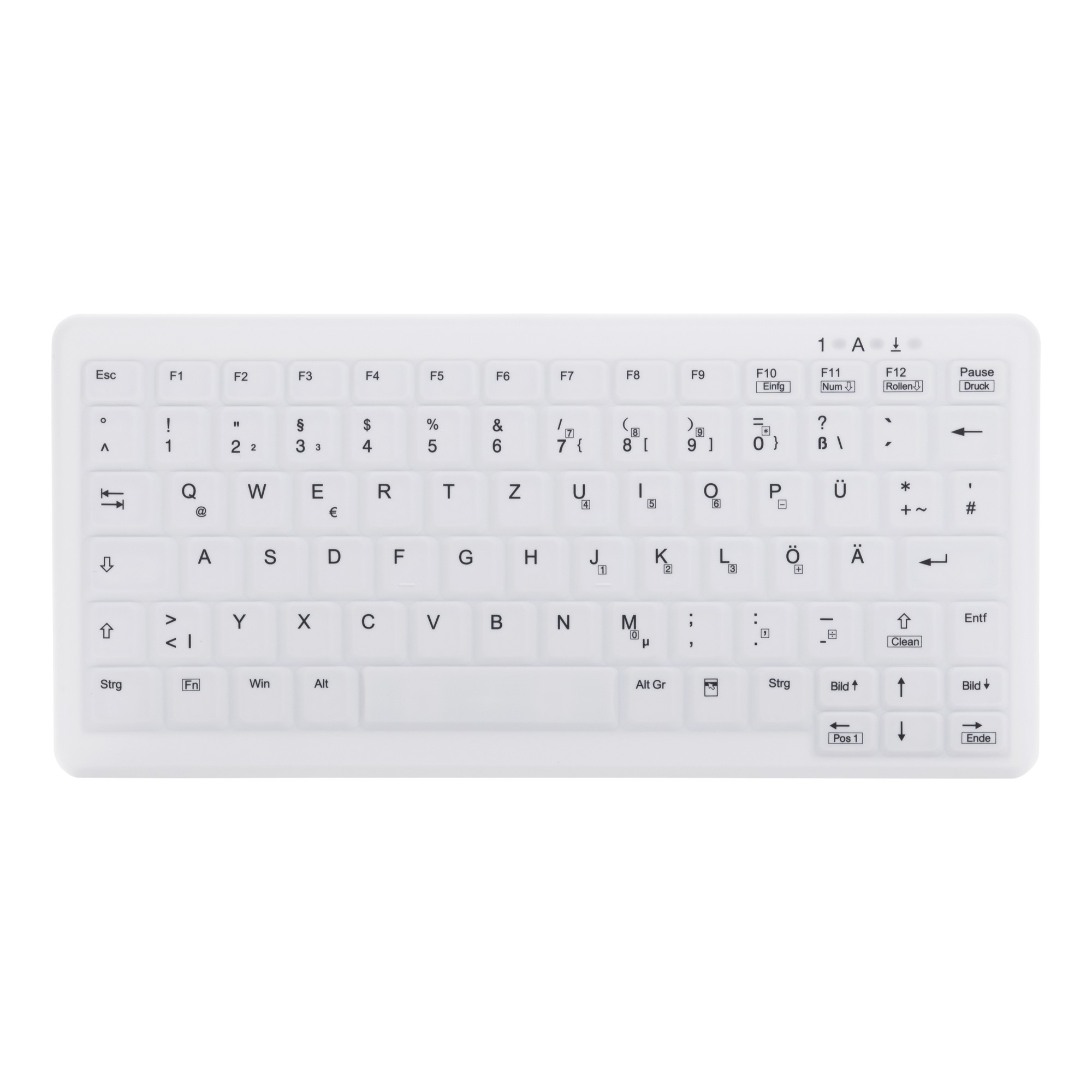 Contour Design Active Key Contour ClassicClean Medical Keyboard IP68 Mini Wireless White DE C4110