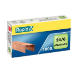 Rapid Staples Standard 24/6 Copper coated Box of 1000