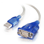 C2G 0.45m USB to DB9 Serial Adapter Cable