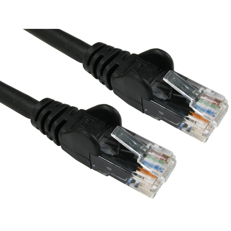 Photos - Other for Computer FDL 2M CAT.6A 10Gb S-FTP LSZH PATCH CABLE - BLACK  4816-020(WING BOOTS)