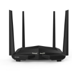 Tenda AC10U wireless router Fast Ethernet Dual-band (2.4 GHz / 5 GHz) Black