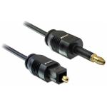 DeLOCK 1m Toslink audio kabel Mini-TOSLINK Zwart