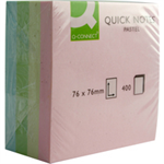 Q-CONNECT Q-CONNECT PASTEL QUICK NOTE CUBE