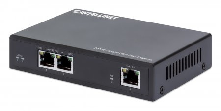 Image of Intellinet 2-Port Gigabit Ultra PoE Extender, Adds up to 100 m...