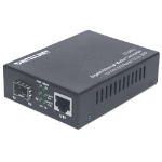Intellinet 510493 network media converter 1000 Mbit/s Black