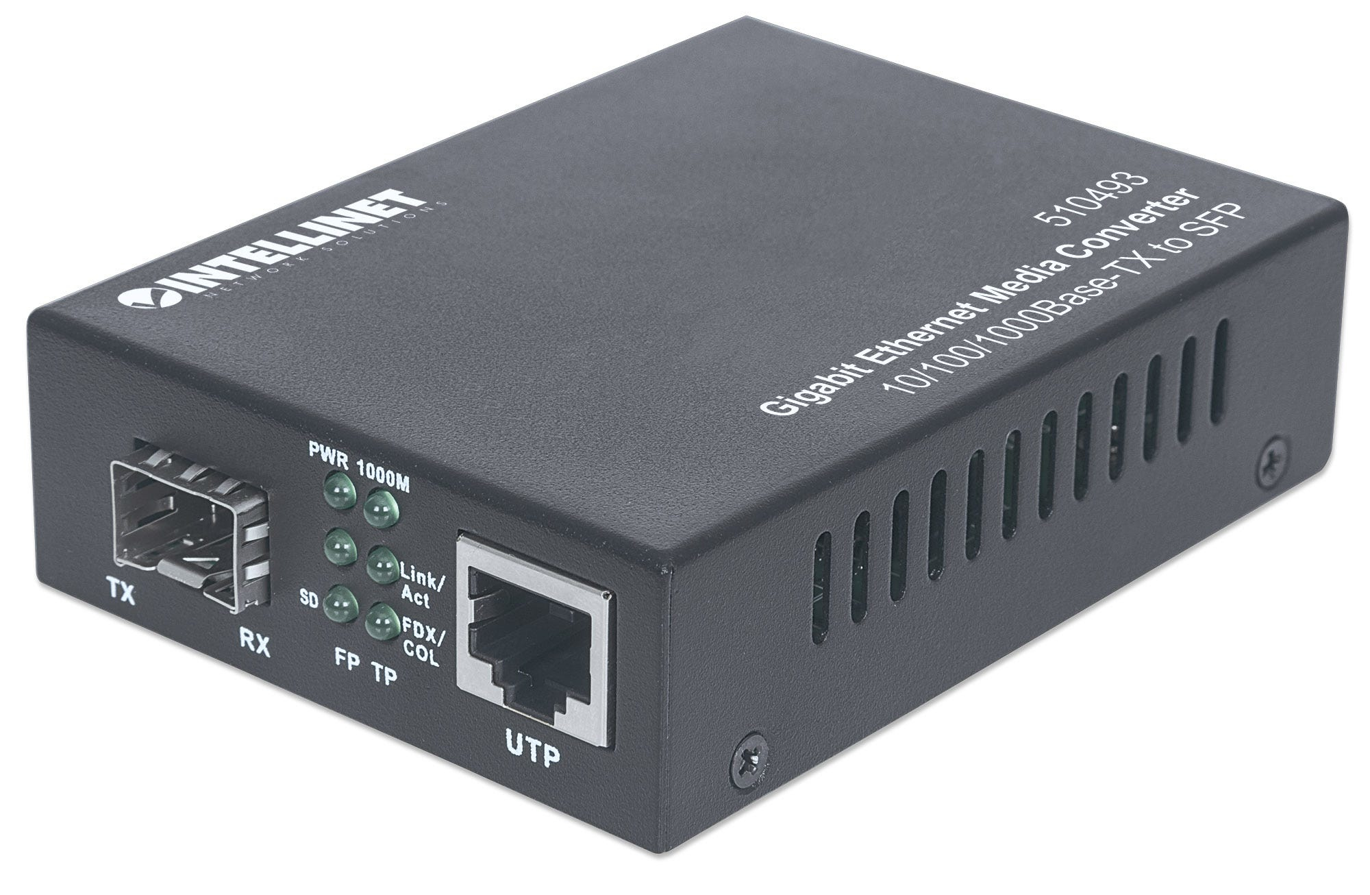 Image of Intellinet Gigabit Ethernet to SFP Media Converter,...
