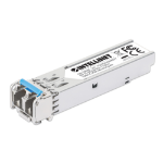 Intellinet Industrial Gigabit Fiber SFP Optical Transceiver Module 1000Base-LX (LC) Single-Mode Port, 10 km (6.2 mi.), MSA-compliant for Maximum Compatibility, Silver
