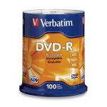Verbatim DVD-R 4.7GB 16X Branded 100pk Spindle 100 pc(s)