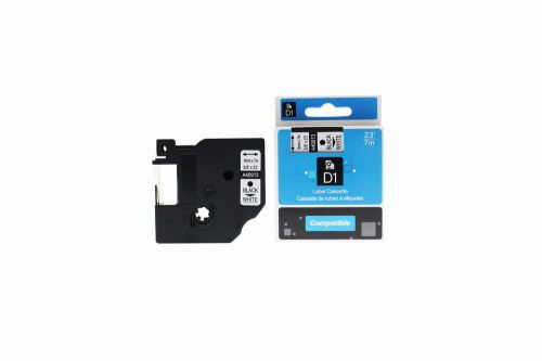 CTS Compatible Dymo LM100 Black on White 40913 S0720680 Label Cassette