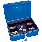Wedo Cash box size 2 cash/ticket box Blue