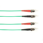 Black Box FOCMR62-025M-STST-GN InfiniBand/fibre optic cable 25 m ST OFNR OM1 Groen