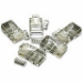 C2G RJ45 Cat5E Modular Plug for Round Solid/Stranded Cable 100pk RJ-45 Transparent