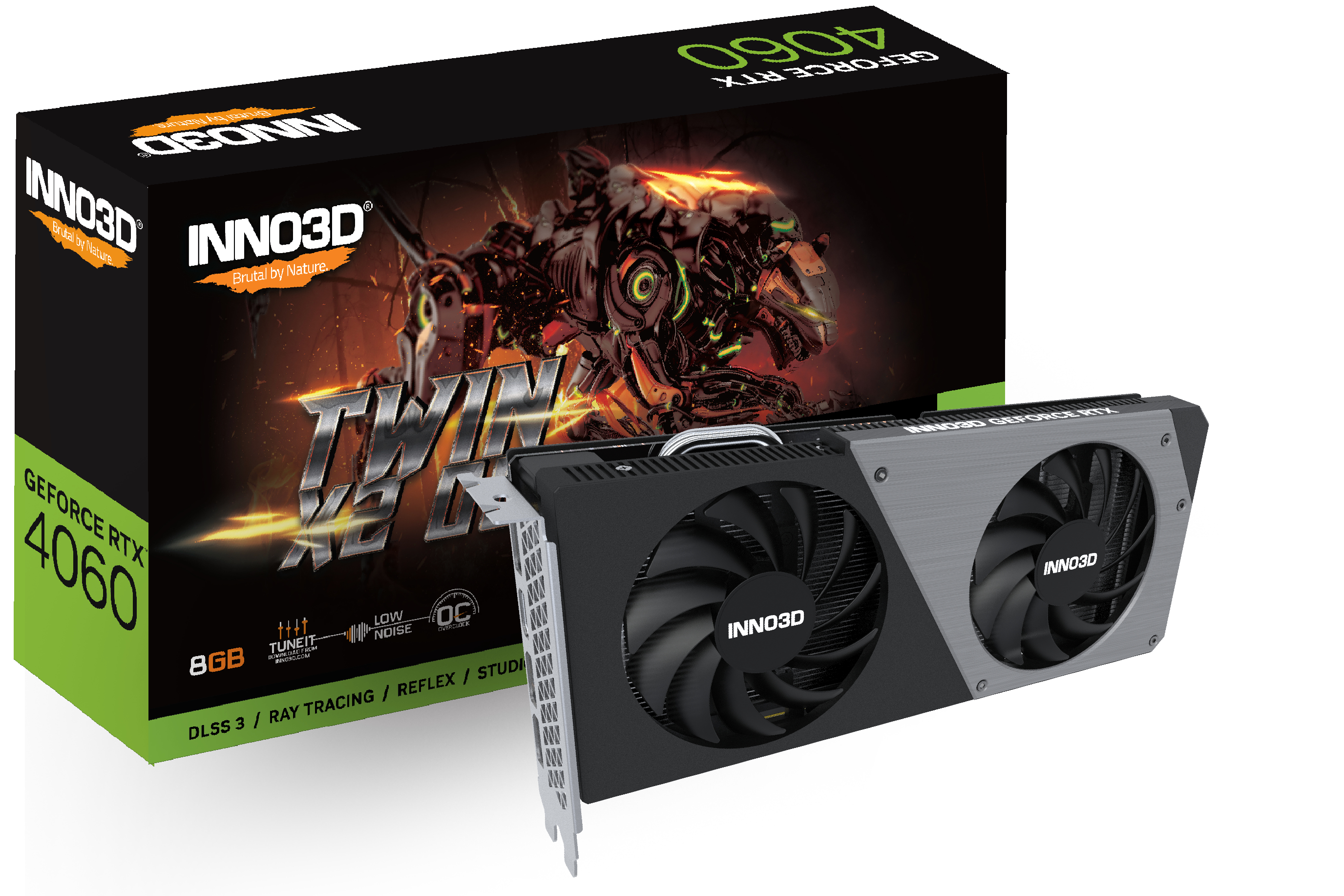 Image of Inno3D N40602-08D6X-173051N graphics card NVIDIA GeForce RTX 4060...