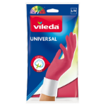 Vileda 166566 cleaning glove Cotton, Latex Pink Unisex L