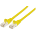 Intellinet Network Patch Cable, Cat6A, 0.5m, Yellow, Copper, S/FTP, LSOH / LSZH, PVC, RJ45, Gold Plated Contacts, Snagless, Booted, Lifetime Warranty