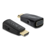 DeLOCK 61082 cable gender changer HDMI VGA Black