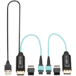 Eaton P580F-000 video cable adapter 3937" (100 m) DisplayPort Aqua color, Black