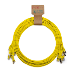 Cablenet 0.3m Cat6a RJ45 Yellow U/FTP LSOH 30AWG Slim Snagless Booted Patch Lead (PK10)