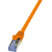 LogiLink Cat6a S/FTP, 5m networking cable Orange S/FTP (S-STP)