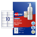 Avery 980019 printer label Transparent Self-adhesive printer label