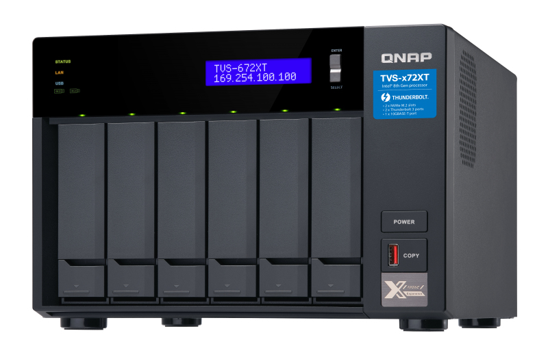 Image of QNAP TVS-672XT NAS Tower Ethernet LAN Black