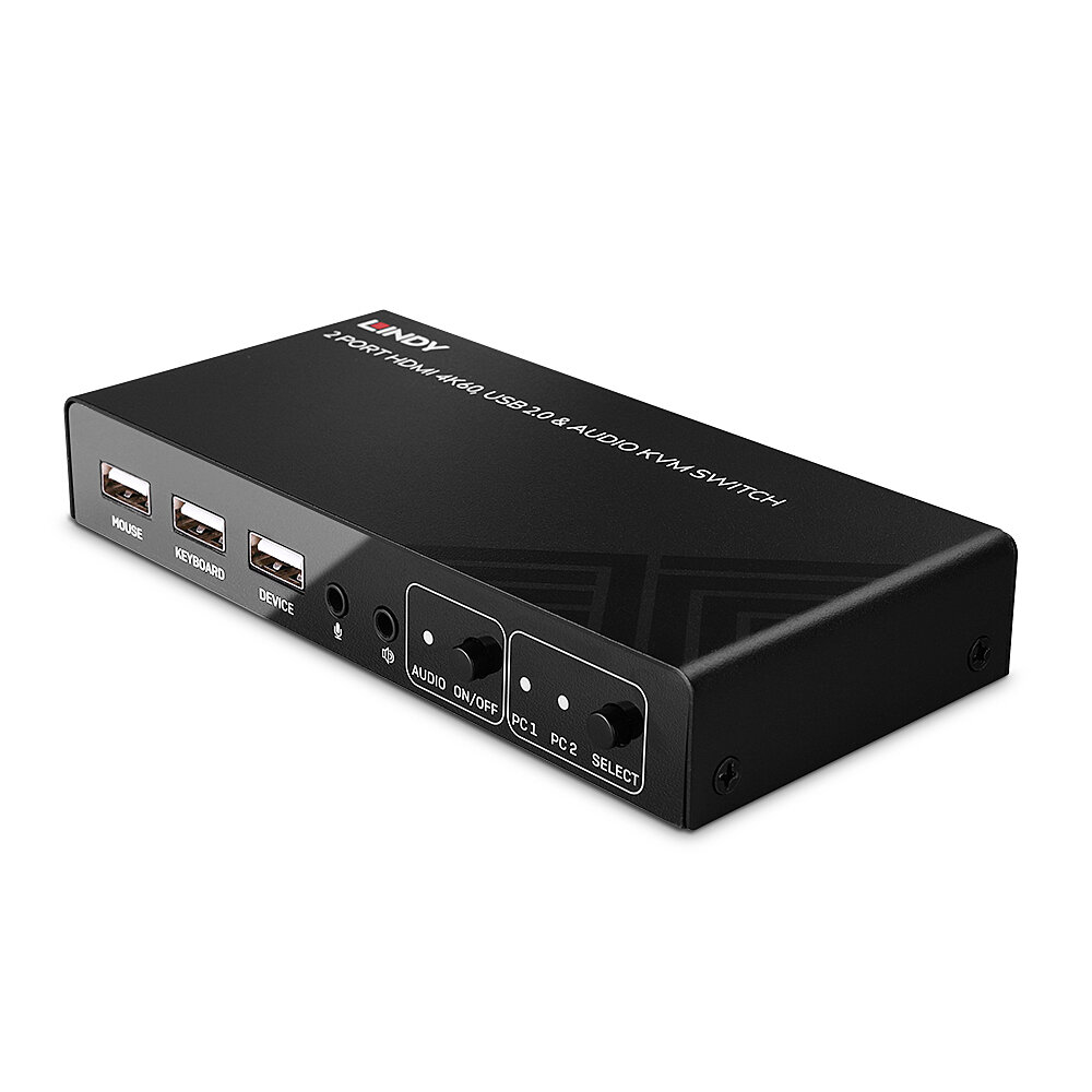 Image of Lindy 32809 KVM switch Black