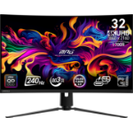 MSI MPG 321CURX QD-OLED computer monitor 80 cm (31.5") 3840 x 2160 pixels 4K Ultra HD Black