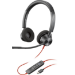 HP Poly Blackwire 3320 - Blackwire 3300 series - headset - on-ear - wired - USB-C - black - UC certified, Certified for Microsoft Teams