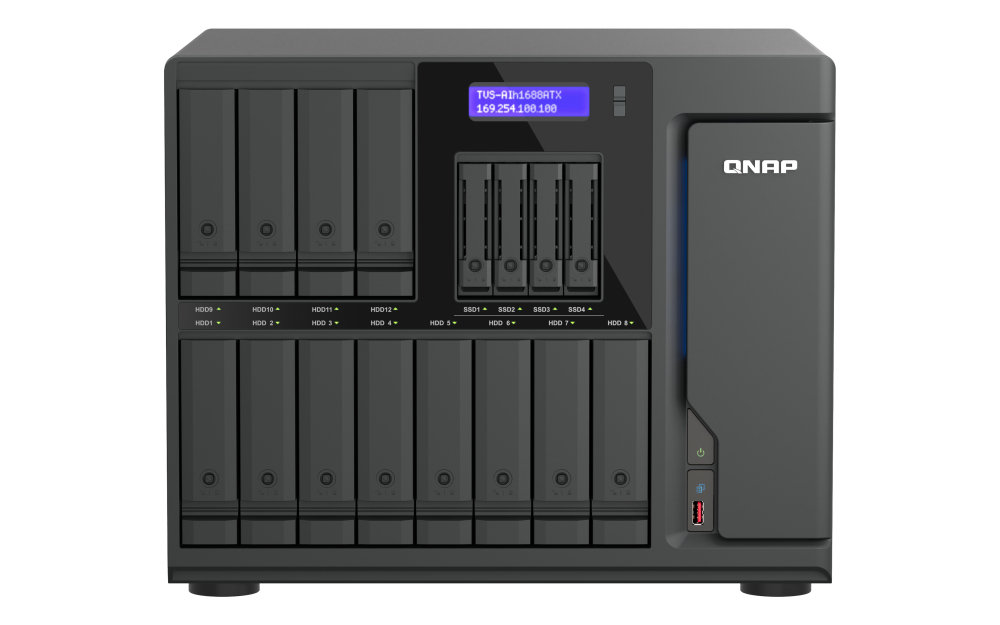 QNAP TVS-AIH1688ATX-U7-32G NAS/storage server Tower 32 GB DDR5 0 TB Qu