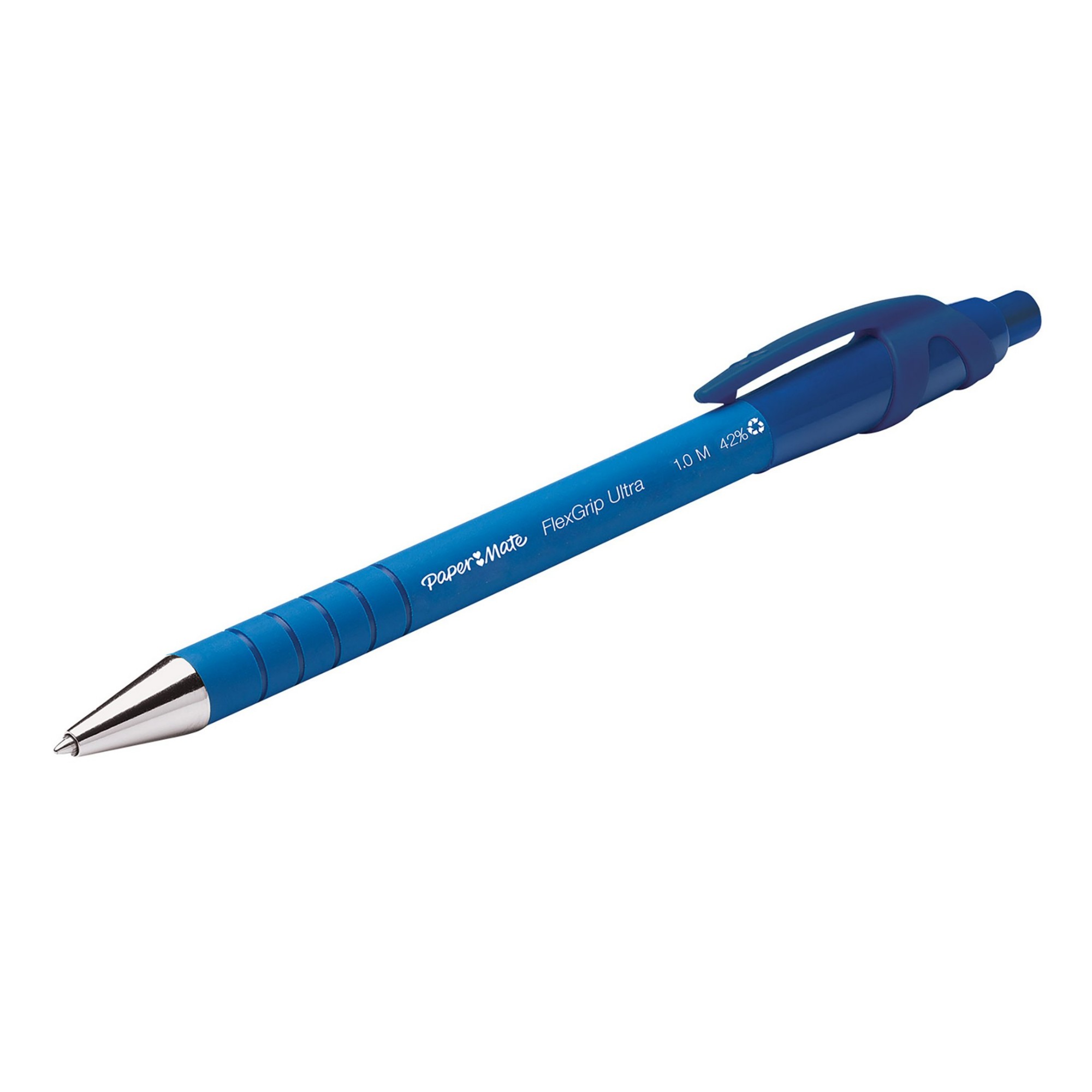 PaperMate Flexgrip Ultra Retractable Ballpoint Pen Medium Blue (Pack of 12) S0190433