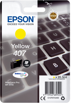 Image of Epson C13T07U440/407 Ink cartridge yellow, 1.9K pages ISO/IEC...