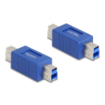 DeLOCK 67227 tussenstuk voor kabels USB Type-B Blauw