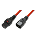 Microconnect PC1387 power cable Red 3 m C13 coupler C14 coupler