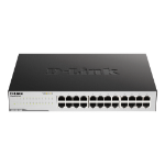 D-Link GO-SW-24G Unmanaged L2 Gigabit Ethernet (10/100/1000) 1U Black