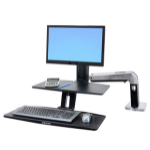 Ergotron WorkFit -A 61 cm (24") Zwart Bureau