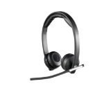 Logitech Wireless Headset Dual H820e Wired Head-band Office/Call center Black