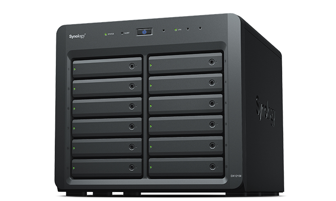 Synology DX1215II/168TB-TOSH disk array Desktop Black