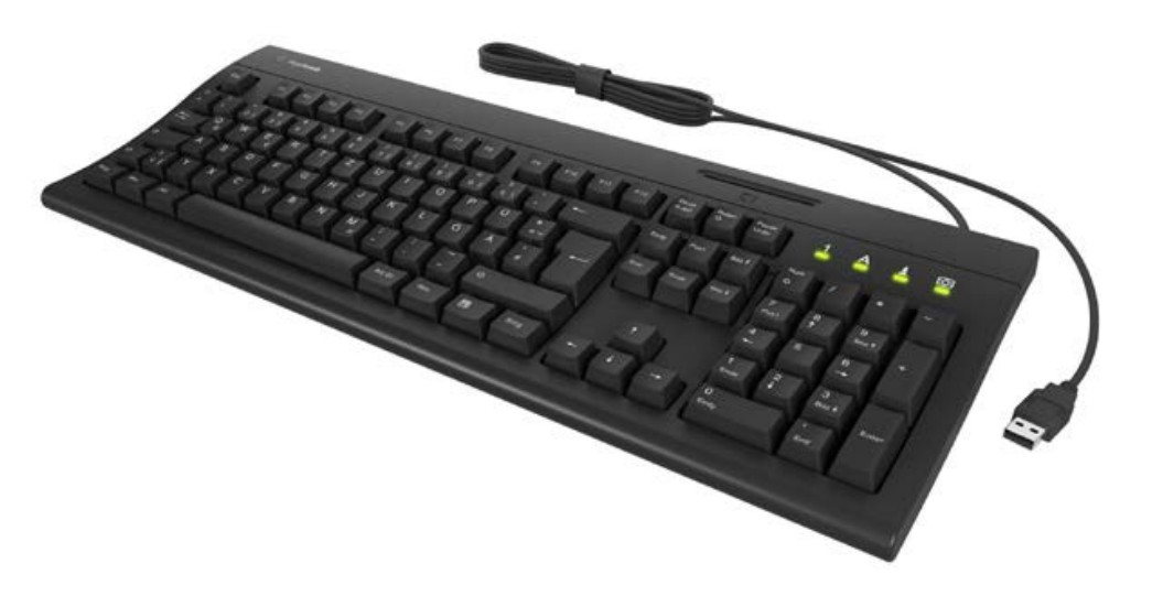 KeySonic KSK-8041U-CR keyboard Universal USB German Black