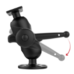 RAM Mounts RAM-D-202-25-C-202-KNOB9HU houder Zwart