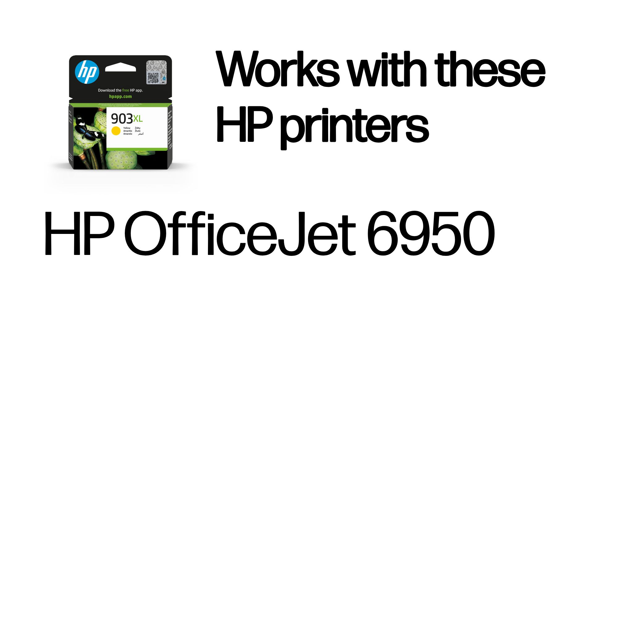 HP 903XL Original Ink Cartridge High Yield Yellow T6M11AE