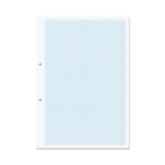 Rhino A4 Punched Graph Paper 500 Leaf 1:5:10 Graph Ruling (Pack of 5)