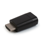 Gembird AB-HDMI-VGA-001 tussenstuk voor kabels HDMI Type A (Standard) VGA (D-Sub) Zwart