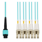 AddOn Networks CB-M12-4LC-MMF3M-AO InfiniBand/fibre optic cable 118.1" (3 m) MPO 8x LC OFNG Aqua color, Beige