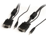 StarTech.com MXTHQMM15A video cable adapter 179.9" (4.57 m) VGA (D-Sub) + 3.5mm Black