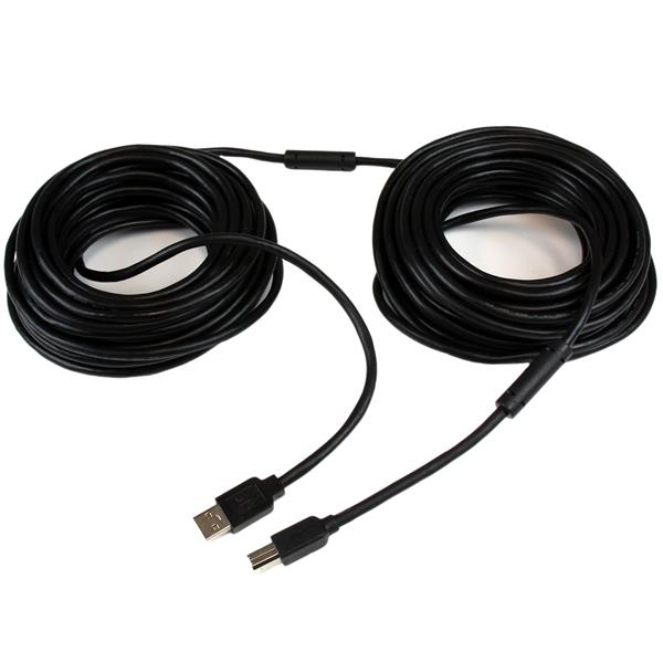 StarTech.com 20m / 65 ft Active USB 2.0 A to B Cable - M/M