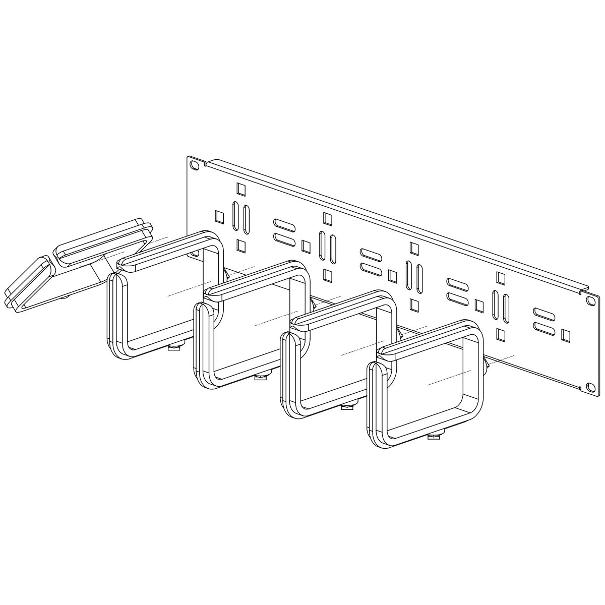 Vertiv CM-04 rack accessory Cable organizer