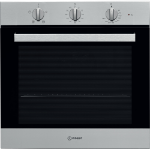 Indesit IFW 6330 IX UK oven 66 L A Black, Stainless steel