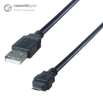 CONNEkT Gear 2m USB 2 Android Charge and Sync Cable A Male to B Micro MHL Male