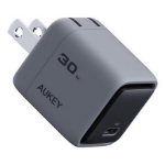 AUKEY Comet Mini Headphones, Laptop, Smartphone, Tablet Grey AC Fast charging Indoor
